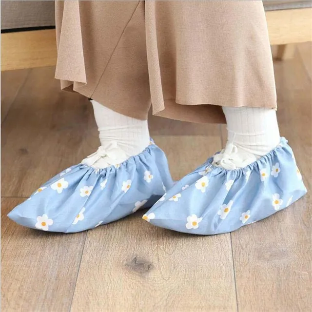 Waterproof fabric shoe covers