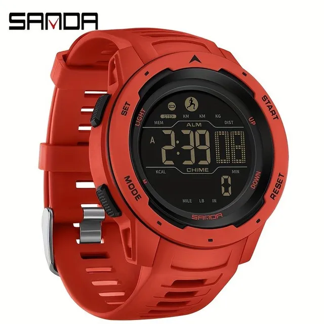 Sando child sports watch with pedometer, calorie recording, waterproof and modern