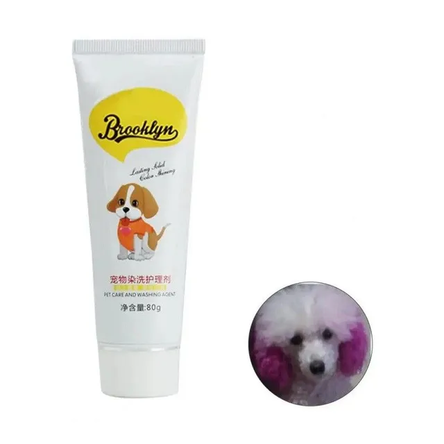 Hair color for dogs and cats Hair coloring cream 80 g Pets accessories