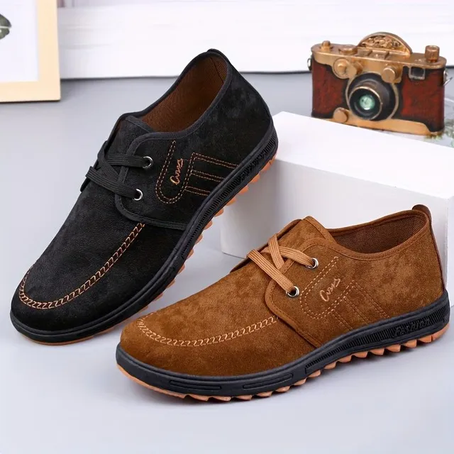 Male textile boots for business and leisure