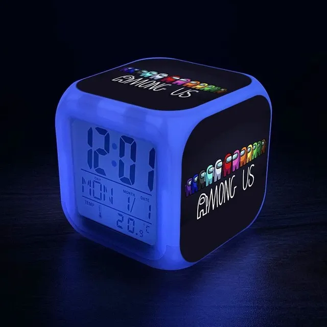 Lighting alarm for children with gaming motifs among-us-12