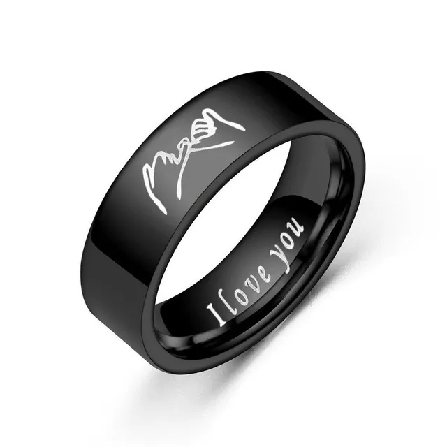 Moderné prstene z nehrdzavejúcej ocele pre páry