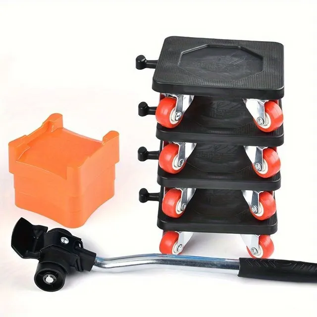 Multifunction furniture removal kit - Lifter, pushers and wheels in one