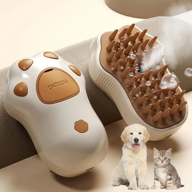 Electric steam brush for pet care