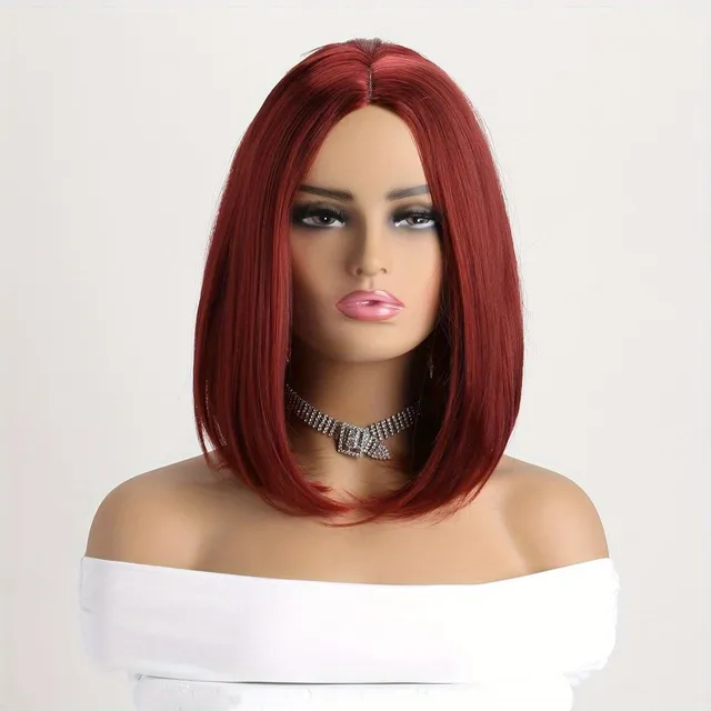 Short straight wig Bob - synthetic wig - ideal for beginners - heat resistant