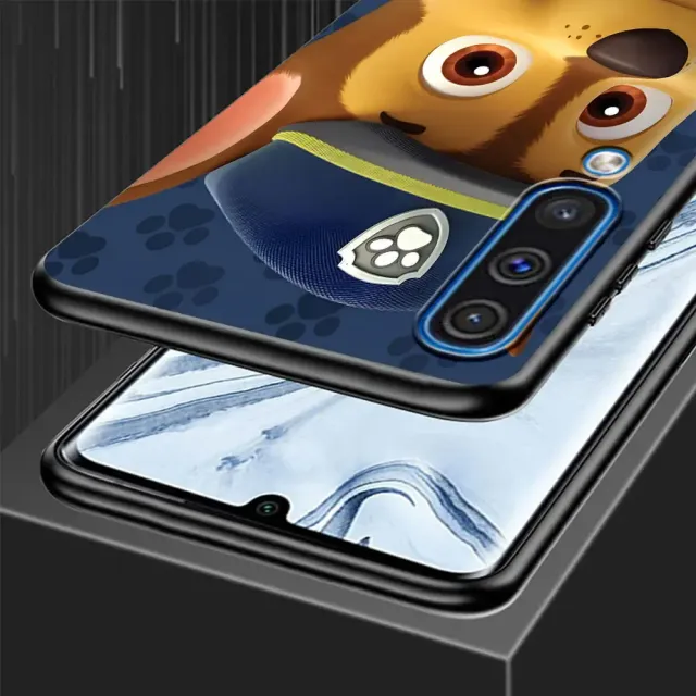 Dětský kryt na telefony Samsung s barevným motivem oblíbených postav Tlapková patrola
