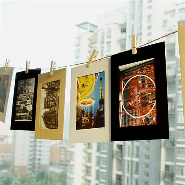 Decorative paper photo frames