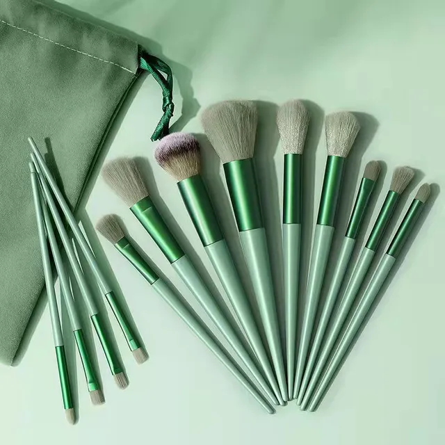Set of cosmetic brushes for make-up - 13 pcs