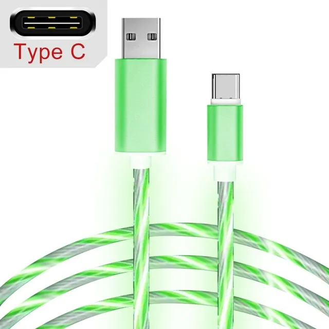 Illuminated charging cable