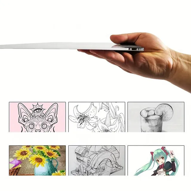 A3 LED drawing pad with three levels of dimming and eye protection, ideal for diamond painting