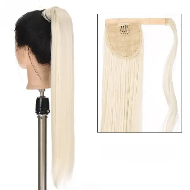 Women's long synthetic hair extensions for thickening hair