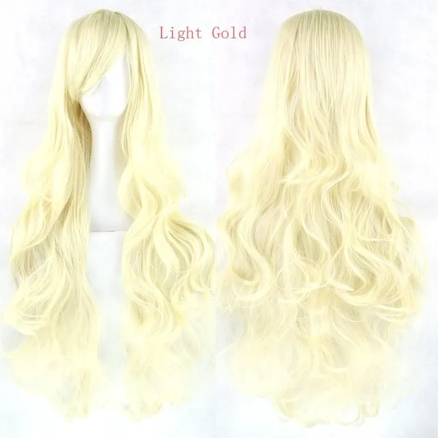 Synthetic wig - long wavy haircut