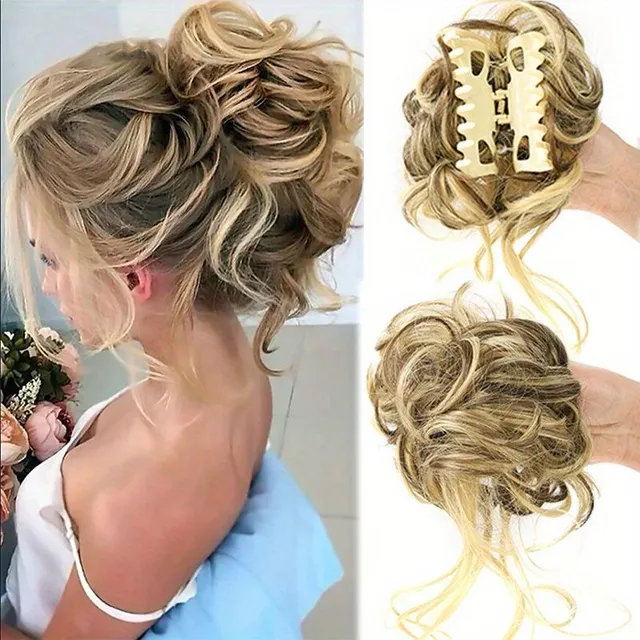 Women's synthetic hair - tousled bun