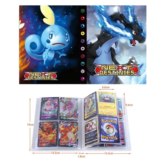 Anime album gyűjtő kártyákhoz Pokémon VMax