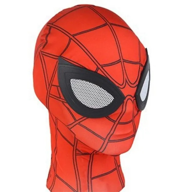 Stylowa materiałowa maska popularnego superbohatera - Spidermana