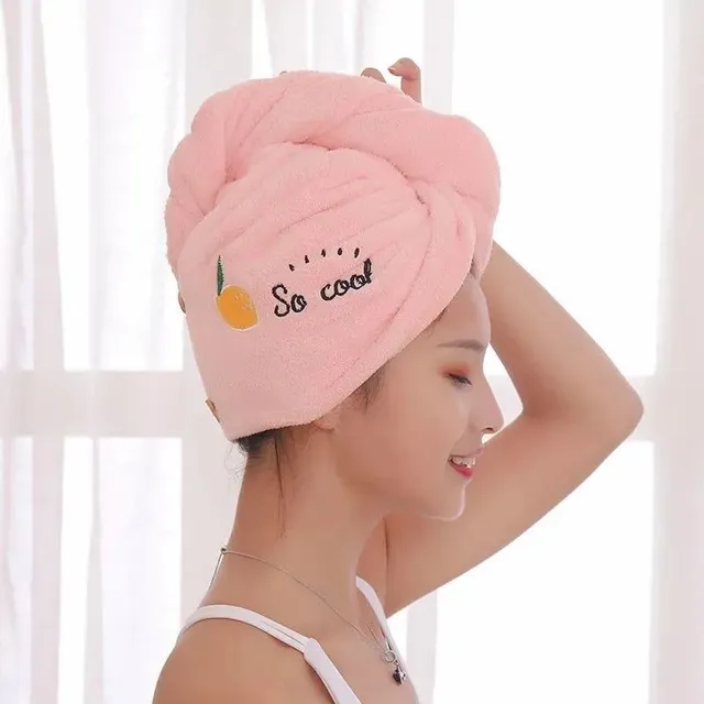 Ręcznik Ladies Girls Charming Microfiber Shower Cap Towel Bathing Caps for Women Dry Hair Cap Quick Drying Soft for Lady Turban Head