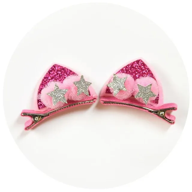 Barrettes mignonnes avec oreilles pour filles