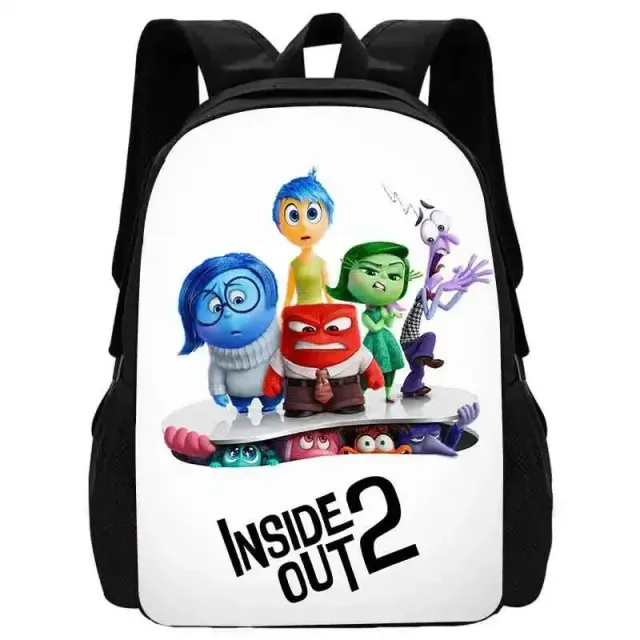 Stylish school backpack with small front pocket in motifs characters from a fairy tale In the head 2 - Inside Out 2