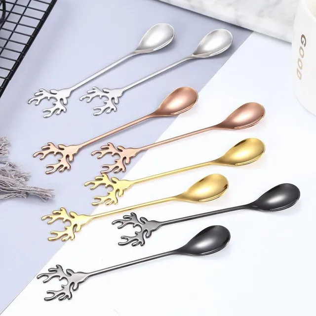 Beautiful modern Christmas teaspoons - different kinds