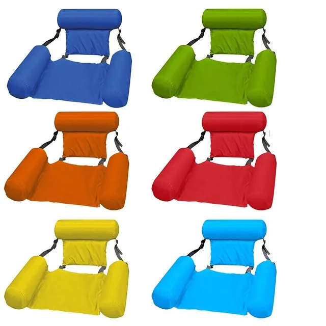 Inflatable folding chair for water