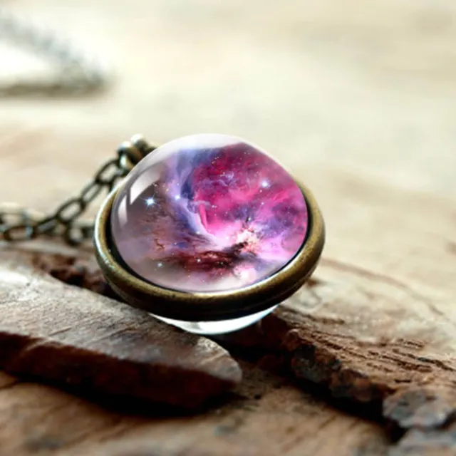 Stylish necklace with planet SPACE