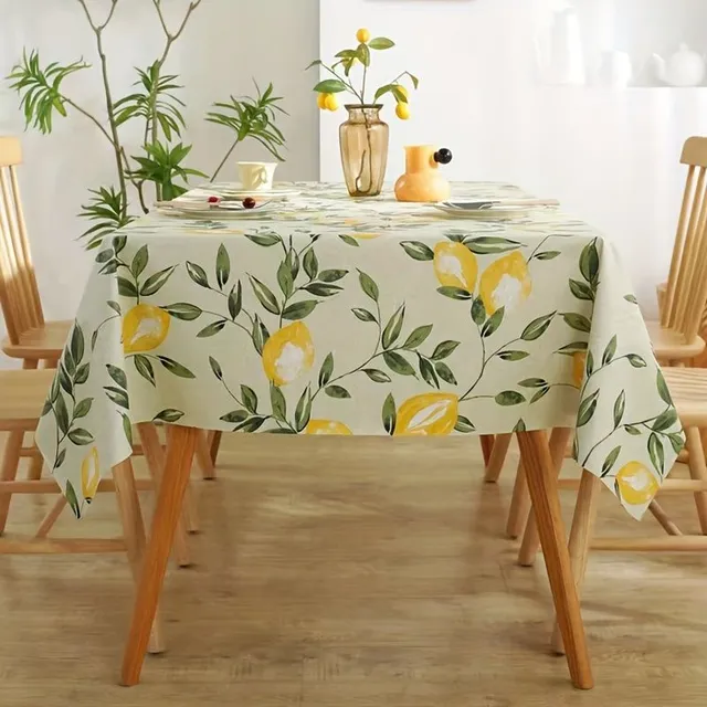 Waterproof and durable PVC tablecloth for dining table, folding table and living room