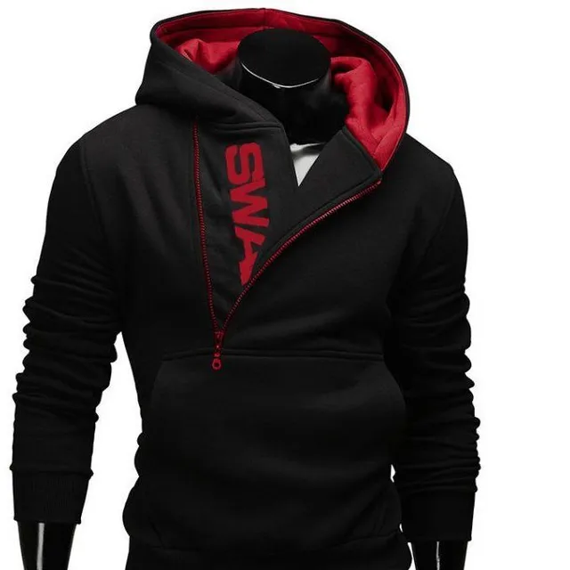 Men's sweatshirt with an interesting zipper