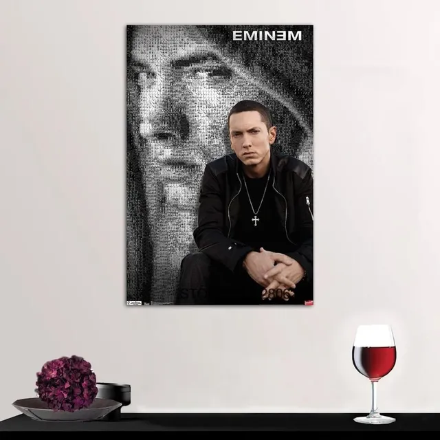 Plakat na płótnie z tematem popularnego rapera EMIN - róż