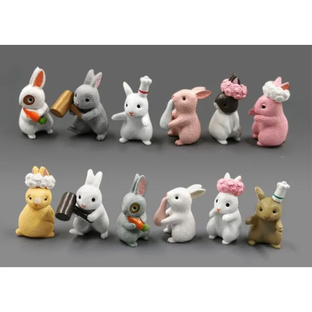 Ceramic Easter Bunny figurines