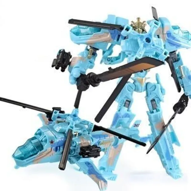 Model auta Transformers blue-helicopter