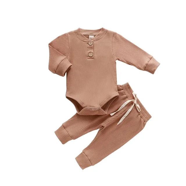 Children's one-colour set of body and sweatpants