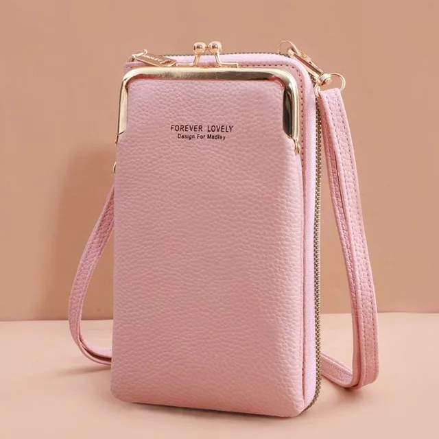 Elegant mini handbag with wallet and pocket