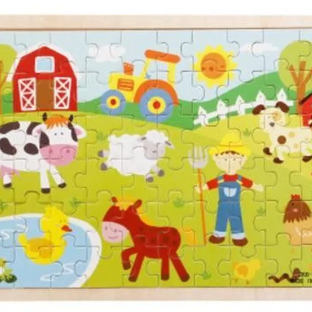 Drewniana puzzle dla dzieci 60 sztuk