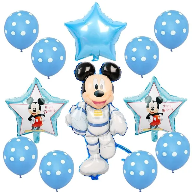Felfújható gyermeklufi készlet Minnie és Mickey léggömbökkel