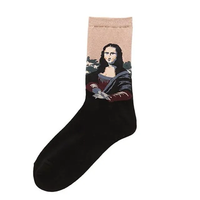 Men's socks with artistic motif