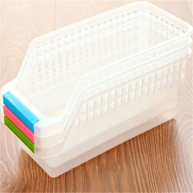 Plastic refrigerator drawer