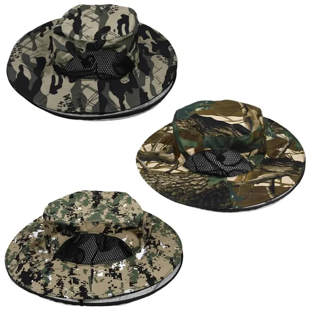 Unisex foldable outdoor hat with insect net - 3 colours