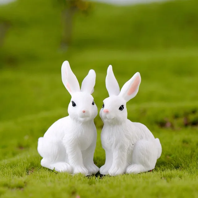 Cute Easter decoration with motive for rabbits