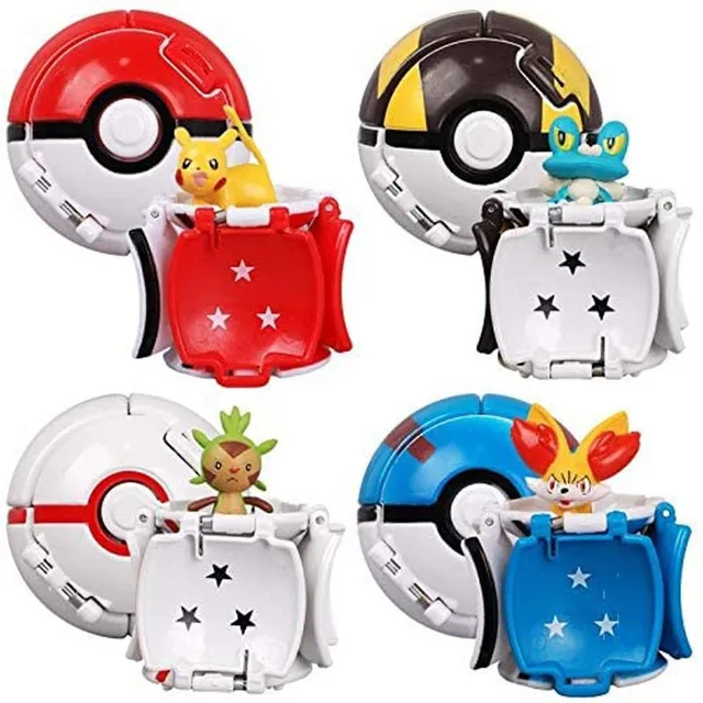 Pokémon with throwing opening pokébal - various types