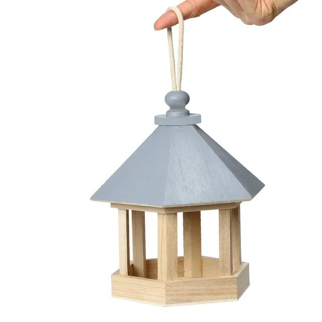 Wooden cute bird feeder