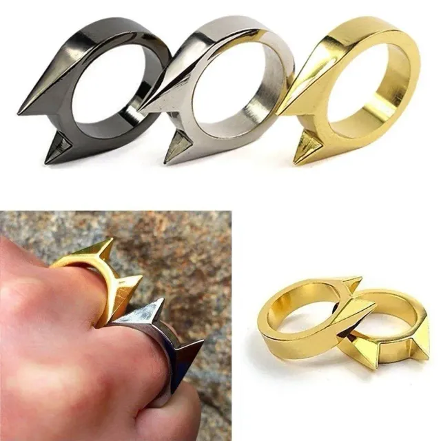 Stylish unisex ring designed for self-defense - 3 colors