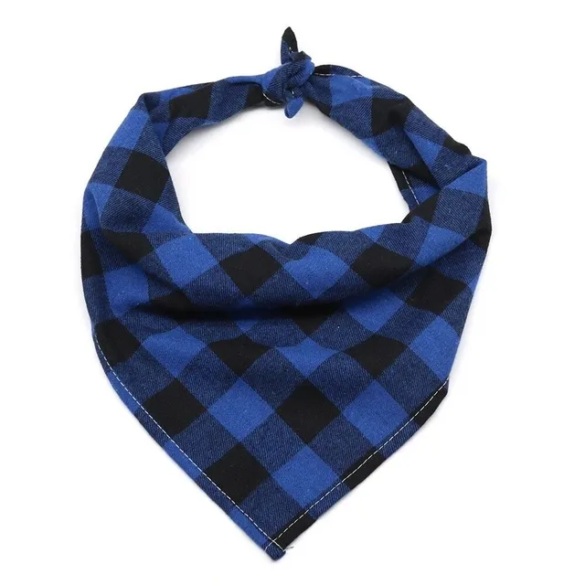 Plaid scarf for dogs