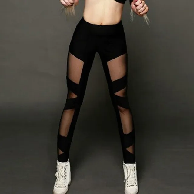 Women's mesh leggings for sport and leisure