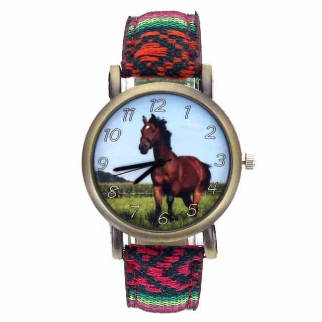 Children's watch with horse motif