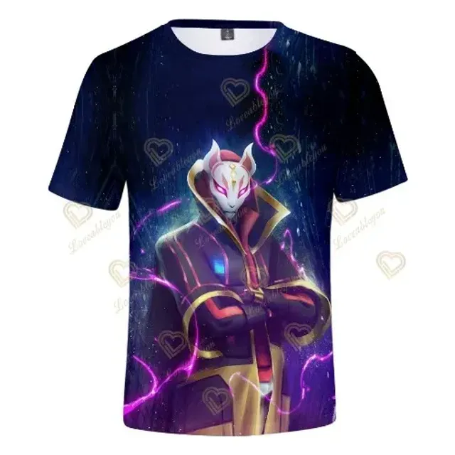 Stylish unisex T-shirt with short sleeve and various motifs from the popular Fortnite game