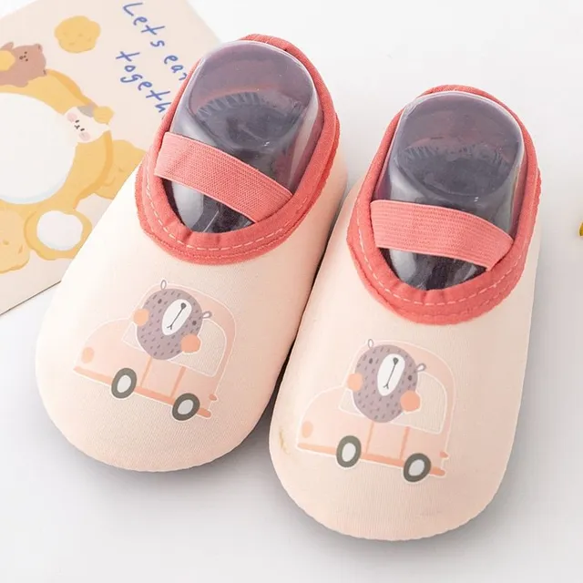 Children's original modern stylish barefoot shoes with motif of fruit and vegetables Mae