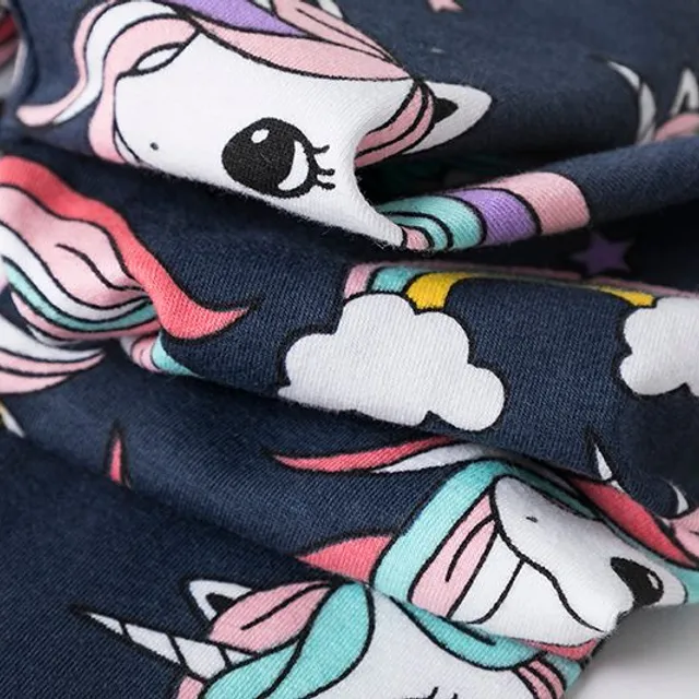 Girls cute unicorn leggings with unicorns