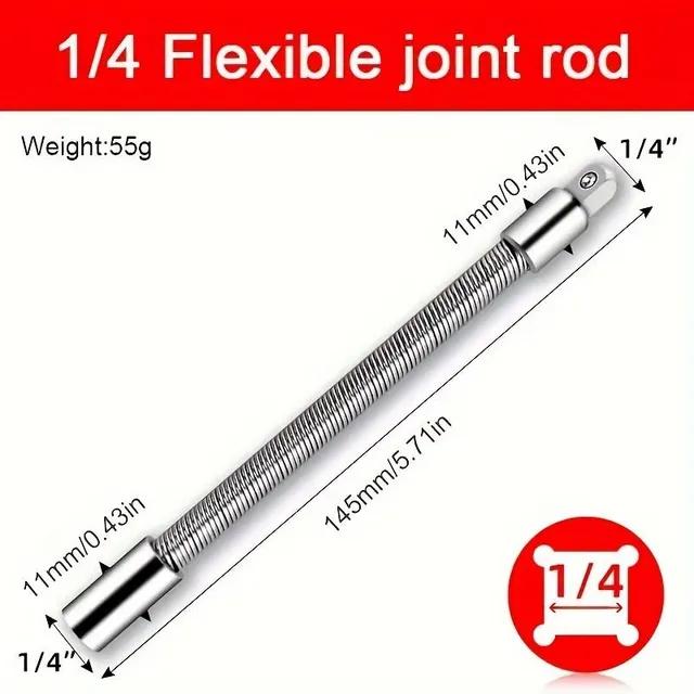 EZ 3ks (1/2, 3/8, 4/1) Extension extensioner, Elastic Connecting Mounter, Universal Connecting Mounter, Ohýbanie Flexibilný zosilňovač, Ohýbanie tyč, Pripojovací nástroj