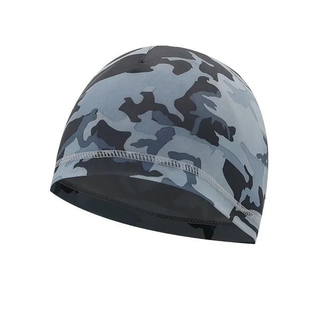 Universal cycling hat with camouflage printing - fast drying lining, breathable, suitable for sport, hiking, swimming