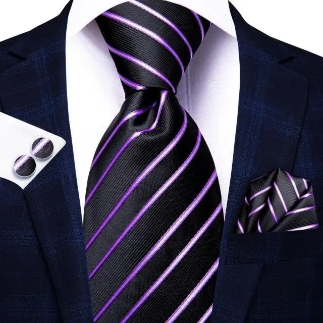 Luksusowy jedwabny krawat męski sn-3353